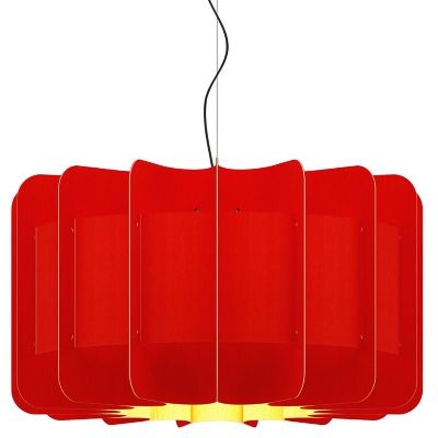 Bruck Lighting Clarissa Pendant Light - Color: Red - Size: 30-In. Diameter 