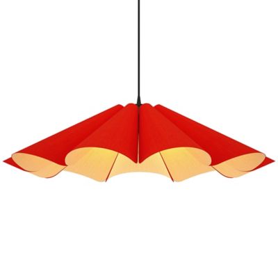 Bruck Lighting Delfina Pendant Light - Color: Red - Size: 1 light - WEPDEL/