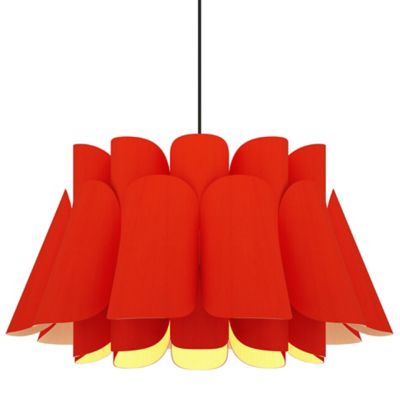 Bruck Lighting Federica Pendant Light - Color: Red - Size: 1 light - WEPFED