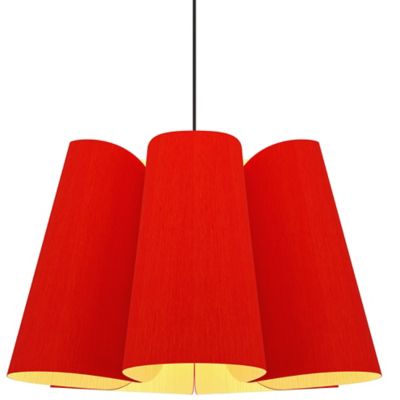 Bruck Lighting Julieta Pendant Light - Color: Red - Size: 28-In. Diameter -