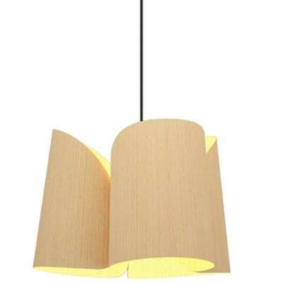 Bruck Lighting Julieta Pendant Light in Beige, Size: 18-In. Diameter