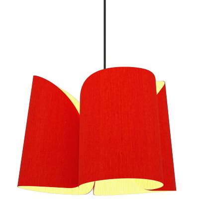 Bruck Lighting Julieta Pendant Light - Color: Red - Size: 18-In. Diameter -