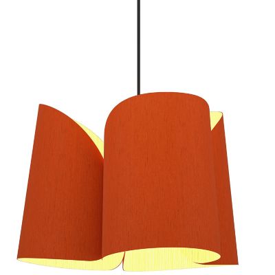 Bruck Lighting Julieta Pendant Light - Color: Red - Size: 18-In. Diameter -