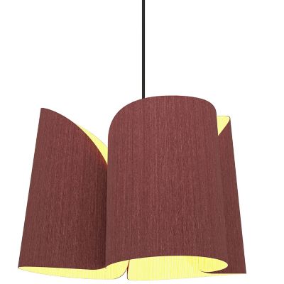 Bruck Lighting Julieta Pendant Light in Purple, Size: 18-In. Diameter