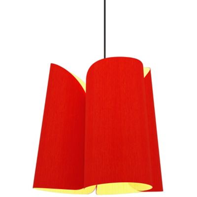 Bruck Lighting Julieta Pendant Light - Color: Red - Size: 20-In. Diameter -