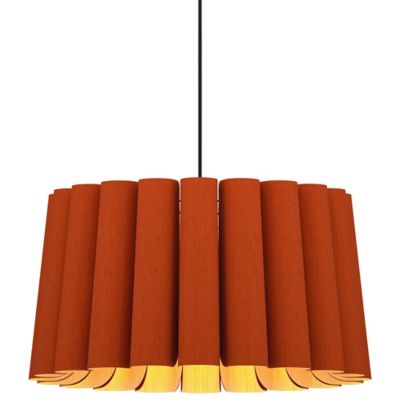 Bruck Lighting Renata Pendant Light in Red, Size: 22-In. Diameter