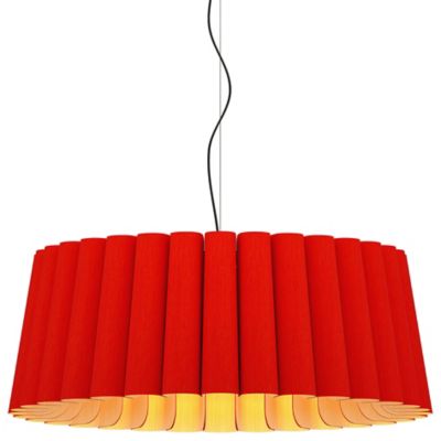 Bruck Lighting Renata Pendant Light in Red, Size: 32-In. Diameter
