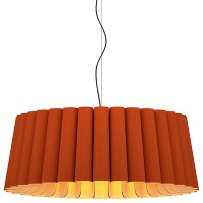 Bruck Lighting Renata Pendant Light in Red, Size: 32-In. Diameter