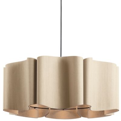 Bruck Lighting Paulina Acoustic Pendant Light - Color: Beige - Size: 1 ligh