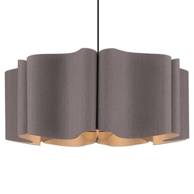 Bruck Lighting Paulina Acoustic Pendant Light - Color: Black - Size: 1 ligh