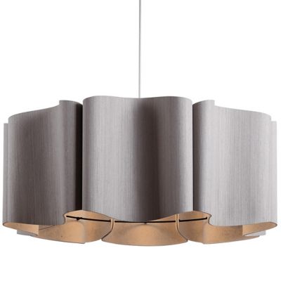 Bruck Lighting Paulina Acoustic Pendant Light - Color: Grey - Size: 1 light