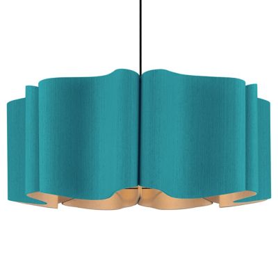 Bruck Lighting Paulina Acoustic Pendant Light - Color: Blue-Green - Size: 1