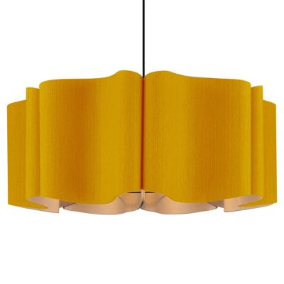 Bruck Lighting Paulina Acoustic Pendant Light - Color: Orange - Size: 1 lig