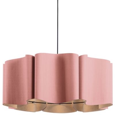 Bruck Lighting Paulina Acoustic Pendant Light - Color: Pink - Size: 1 light