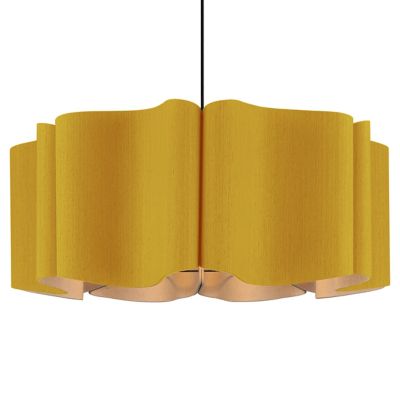 Bruck Lighting Paulina Acoustic Pendant Light - Color: Yellow - Size: 1 lig