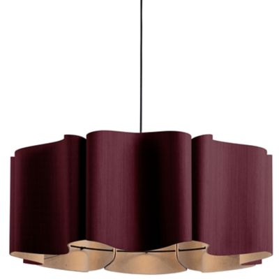 Bruck Lighting Paulina Acoustic Pendant Light - Color: Purple - Size: 1 lig