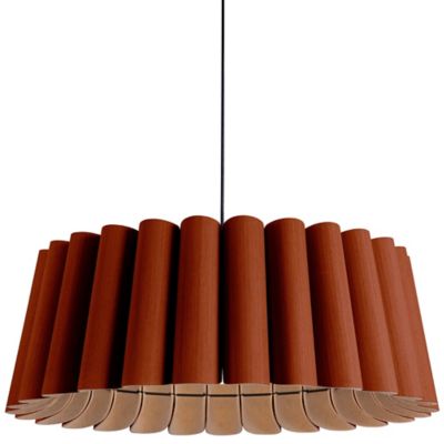 Bruck Lighting Renata Acoustic Pendant Light - Color: Orange - Size: Standa