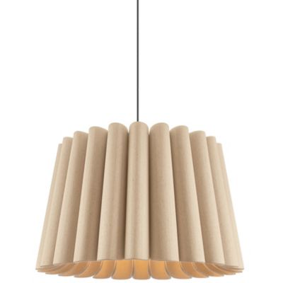 Bruck Lighting Renata Acoustic Pendant Light - Color: Beige - Size: Long - 