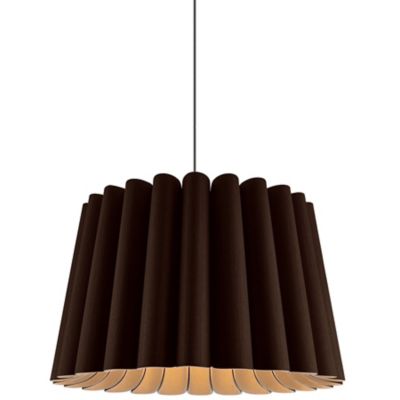 Bruck Lighting Renata Acoustic Pendant Light - Color: Black - Size: Long - 