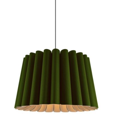 Bruck Lighting Renata Acoustic Pendant Light - Color: Green - Size: Long - 