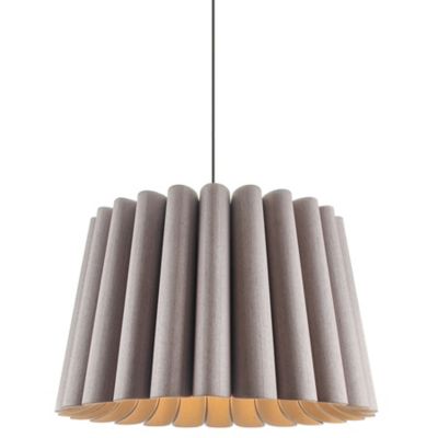 Bruck Lighting Renata Acoustic Pendant Light - Color: Grey - Size: Long - W