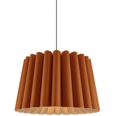 Bruck Lighting Renata Acoustic Pendant Light - Color: Brown - Size: Long - 