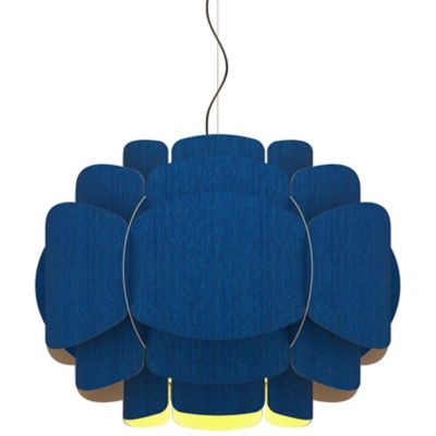 Bruck Lighting Bella Pendant Light - Color: Blue - WEPBEL/76/BLU/ASH