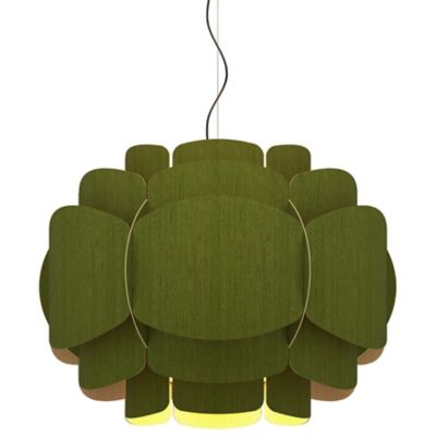 Bruck Lighting Bella Pendant Light - Color: Green - WEPBEL/76/GRN/ASH