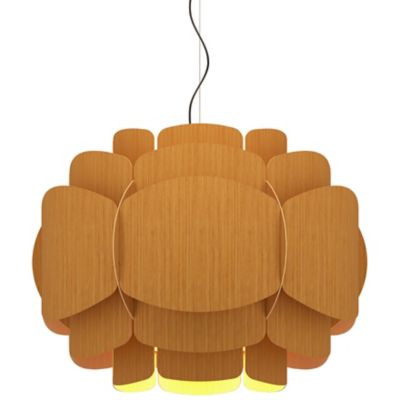 Bruck Lighting Bella Pendant Light - Color: Brown - WEPBEL/76/PTB/ASH