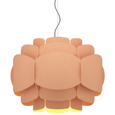 Bruck Lighting Bella Pendant Light - Color: Pink - WEPBEL/76/ROS/ASH