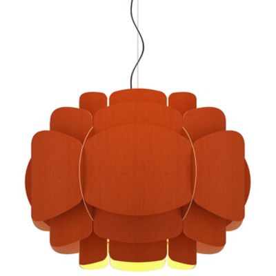 Bruck Lighting Bella Pendant Light - Color: Red - WEPBEL/76/TRC/ASH