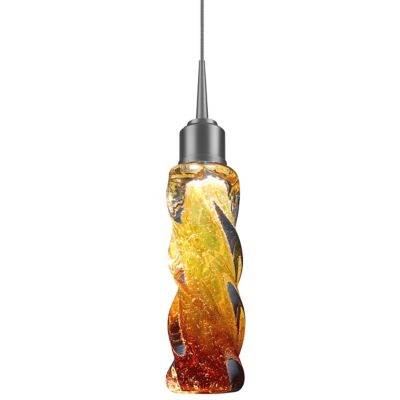 Bruck Lighting Aria LED Mini Pendant Light - Color: Amber - MLED/30K/CH/P/9