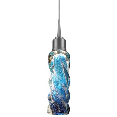 Bruck Lighting Aria LED Mini Pendant Light - Color: Blue - MLED/30K/CH/P/98