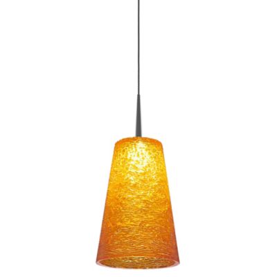 Bruck Lighting Bling Mini Pendant Light - Color: Amber - MSG9/CH/P/174