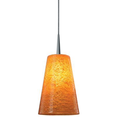 Bruck Lighting Bling Mini Pendant Light - Color: Amber - MSG9/MC/P/174