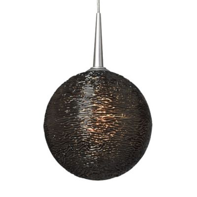 Bruck Lighting Dazzle 1 Mini Pendant Light - Color: Black - MSG9/CH/P/891