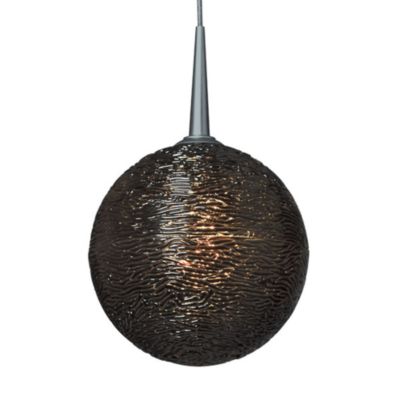 Bruck Lighting Dazzle 1 Mini Pendant Light - Color: Black - MSG9/MC/P/891