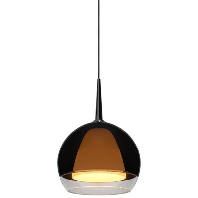 Bruck Lighting Matrix LED Mini Pendant Light - Color: Black - MLED/30K/CH/P