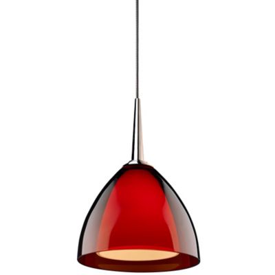 Bruck Lighting Rainbow Mini Pendant Light - Color: Red - Size: 1 light - MS