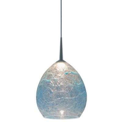 Bruck Lighting Vibe Mini Pendant Light - Color: Blue - MSG9/CH/P/886