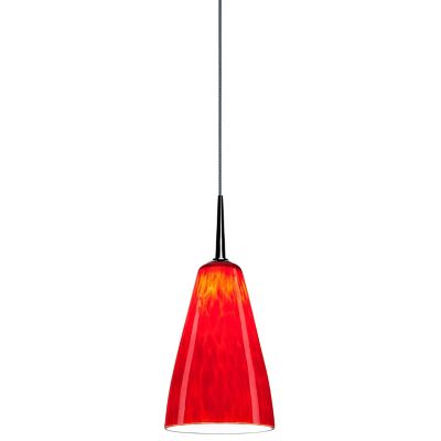 Bruck Lighting Zara Mini Pendant Light - Color: Red - MSG9/CH/P/303