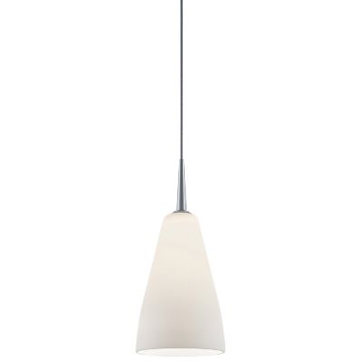 Bruck Lighting Zara Mini Pendant Light - Color: White - MSG9/MC/P/300