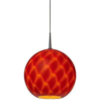 Bruck Lighting Sirena Mini Pendant Light - Color: Red - Size: 1 light - MSG