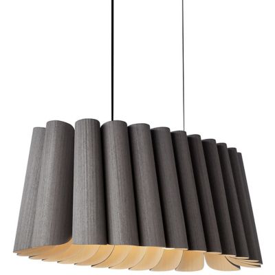 Bruck Lighting Renata Oval Pendant Light - Color: Grey - Size: 2 light - WE