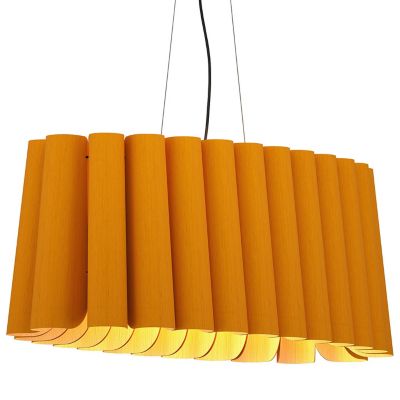 Bruck Lighting Renata Oval Pendant Light - Color: Yellow - Size: 2 light - 