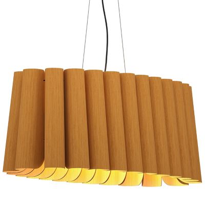 Bruck Lighting Renata Oval Pendant Light - Color: Brown - Size: 2 light - W