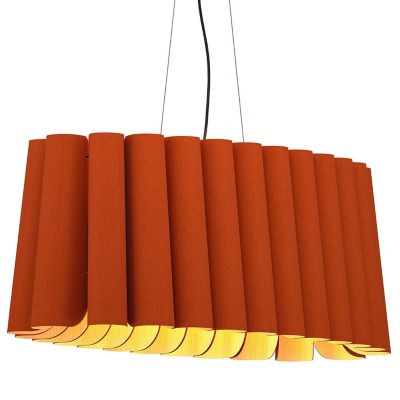 Bruck Lighting Renata Oval Pendant Light - Color: Red - Size: 2 light - WEP