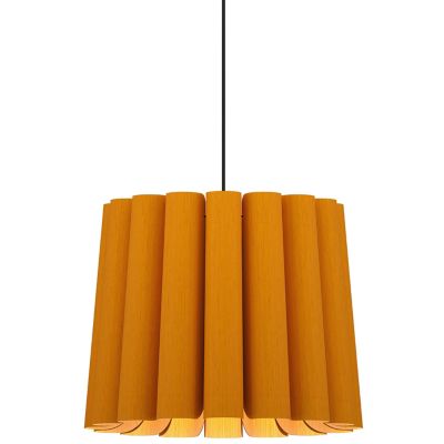 Bruck Lighting Renata Round Pendant Light - Color: Orange - Size: 1 light -