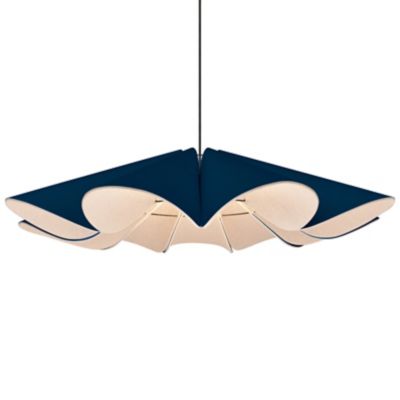 Bruck Lighting Delfina Acoustic Pendant Light - Color: Blue - Size: 1 light