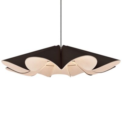 Bruck Lighting Delfina Acoustic Pendant Light - Color: Brown - Size: 1 ligh